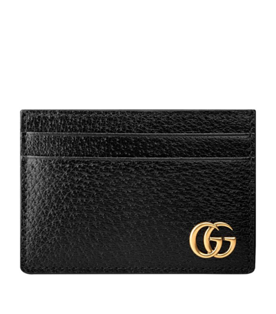 Shop Gucci Leather Gg Marmont Money Clip In Black