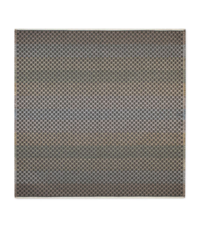 Shop Gucci Gg Jacquard Shawl In Grey