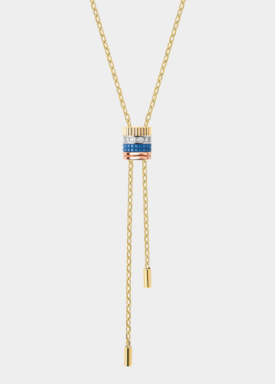 Shop Boucheron Quatre Blue Edition Tie Necklace, Large Model
