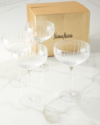 Shop Neiman Marcus Cut Coupe Glass, Set Of 4