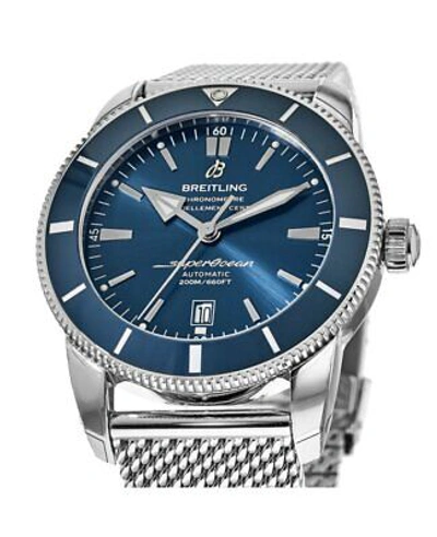 Pre-owned Breitling Superocean Heritage Automatic 46 Blue Men's Watch Ab2020161c1a1