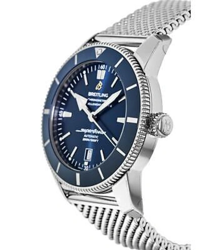 Pre-owned Breitling Superocean Heritage Automatic 46 Blue Men's Watch Ab2020161c1a1