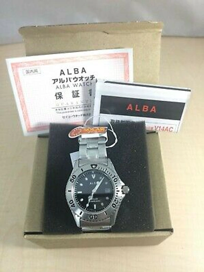 Pre owned Seiko Alba Solar Watch Men s Divers Watch Aefd529 ModeSens