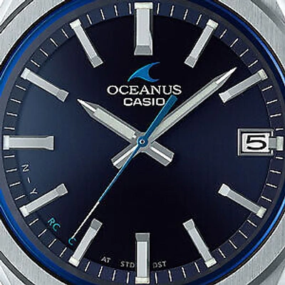 Pre-owned Casio Oceanus Ocw-t200s-1ajf Classic Line Bluetooth Solar Radio Watch In Box