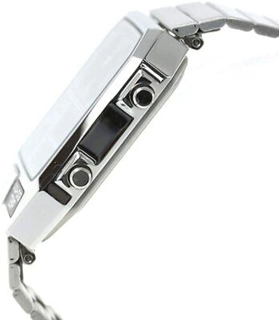 Pre-owned Citizen Ana-digi Temp Reproduction Model Silver Men's Watch Jg2101-78e Japan