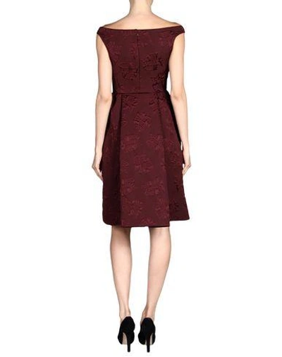 Shop Rochas Short Dress In Deep Purple