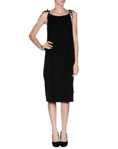 Shop John Galliano Knee-length Dress In Black