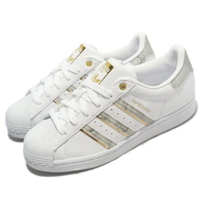 Pre owned Adidas Originals Superstar W White Grey Gold Women Casual Lifestyle Shoes Gx1839 ModeSens
