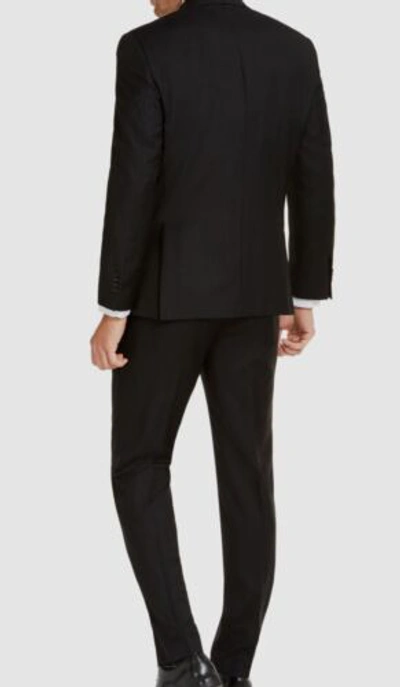 Pre-owned Michael Kors $640  Men's Black Modern-fit Airsoft Stretch 2-piece Suit Size 46r