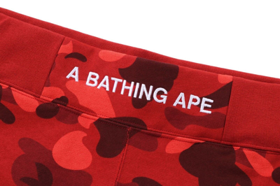Pre-owned A Bathing Ape Men's Color Camo Sweat Shorts 1i80153001 Br In Purple