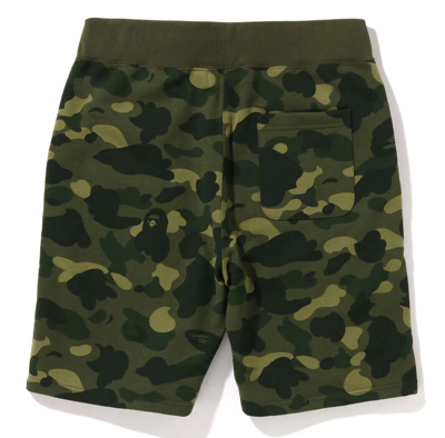 Pre-owned A Bathing Ape Men's Color Camo Sweat Shorts 1i80153001 Br In Purple