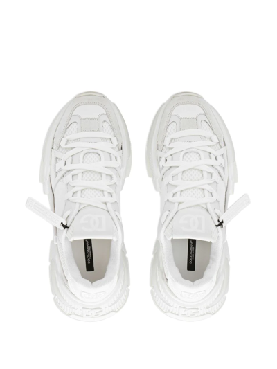 Dolce & Gabbana Airmaster Panelled Low-top Sneakers In White