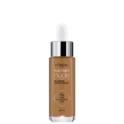 L'oréal Paris True Match Nude Plumping Tinted Serum (various Shades) - 6-7 Tan In 6-7 Tan
