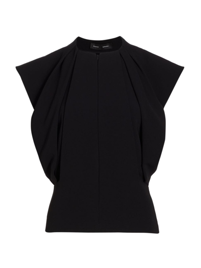 Shop Proenza Schouler Women's Matte Crepe Sleeveless Top In Black