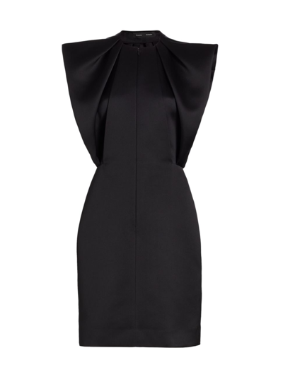 Shop Proenza Schouler Women's Satin Sheath Dress In Black