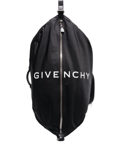 Shop Givenchy G-zip Duffle Backpack In Black