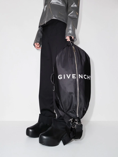 Shop Givenchy G-zip Duffle Backpack In Black