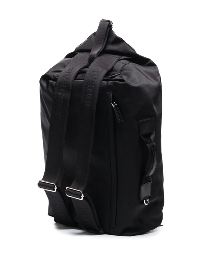 Shop Givenchy G-zip Duffle Backpack In Black
