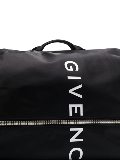 Shop Givenchy G-zip Duffle Backpack In Black