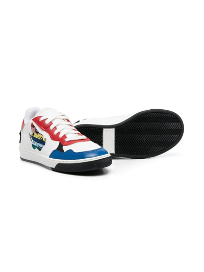 Shop Stella Mccartney X Disney Low-top Sneakers In White