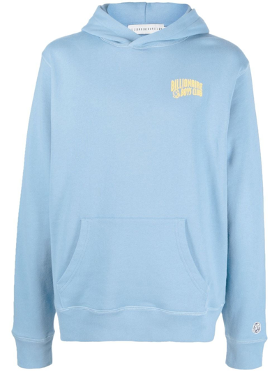 Shop Billionaire Boys Club Logo-print Pullover Hoodie In Blue