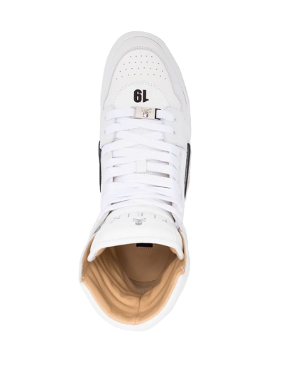 Shop Philipp Plein Fabsus High-top Sneakers In White
