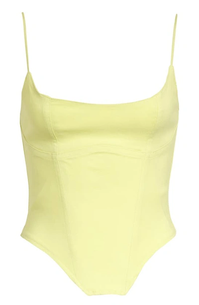 Shop House Of Cb Flavia Sculpting Corset Top In Neon