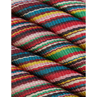 Shop Paul Smith Striped Silk Tie In Multi-coloured