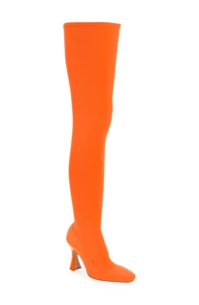 Shop Brother Vellies Brandy Over The Knee Boot In Electric Papaya