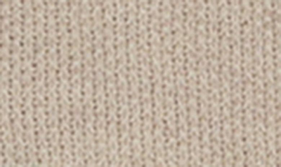 Shop Maniere Braided Rope Knit Cotton Footie In Heather Sand