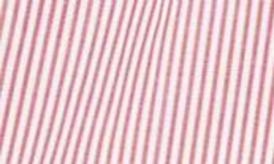 Shop Sunspel Stripe Cotton Poplin Boxers In White/ Red/ Navy Pinstripe
