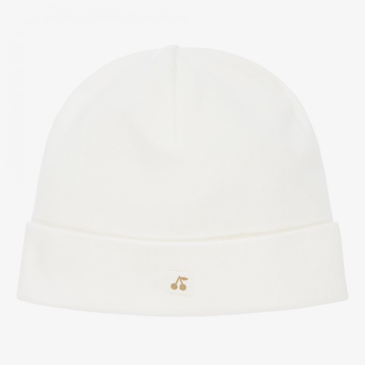 Shop Bonpoint Ivory Cotton Layette Hat