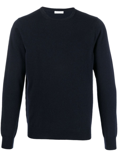Shop Malo Round-neck Sweater In Blu