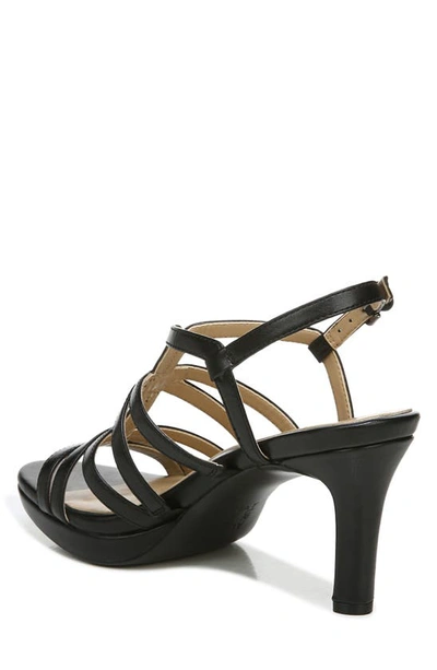 Rsvp Footwear Baylor Strappy Slingback Sandal In Black Smooth
