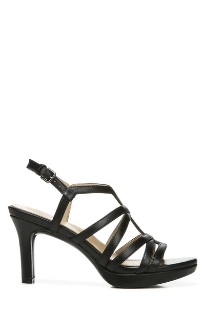 Rsvp Footwear Baylor Strappy Slingback Sandal In Black Smooth