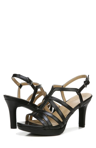 Rsvp Footwear Baylor Strappy Slingback Sandal In Black Smooth