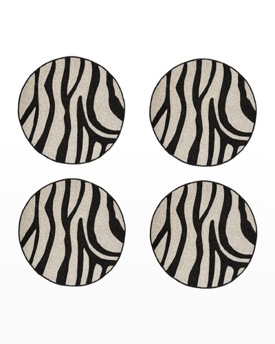 Shop Joanna Buchanan Beaded Zebra Coasters, Set Of 4
