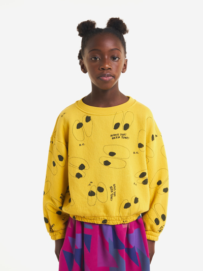Shop Bobo Choses Printed Cotton Sweatshirt In Yellow