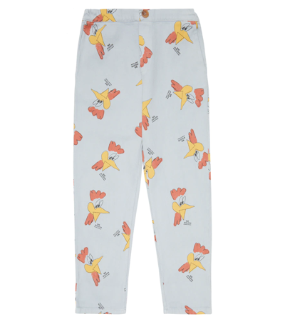 Bobo Choses Graphic-print Cotton Trousers In Blue
