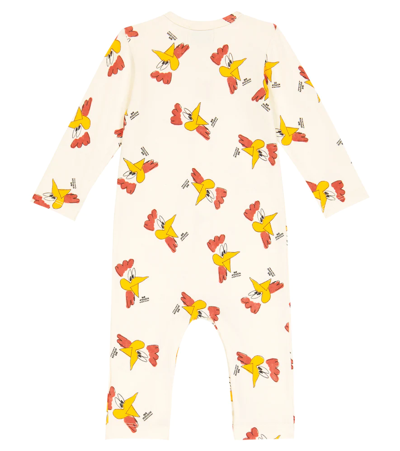 Bobo Choses Baby Mr O'clock Cotton-blend Onesie In White