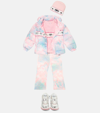 Monnalisa X Chiara Ferragni Eye-motif Jersey Sweatshirt In Pink