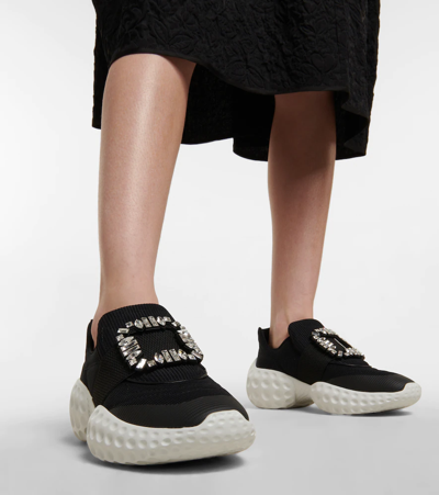 Shop Roger Vivier Viv' Run Embellished Sneakers In Altraversione