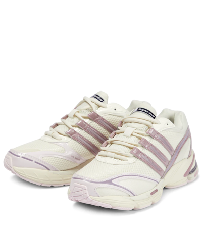 Shop Adidas Originals Supernova Cushion 7 Sneakers In Off White/magic Mauve/ Pink