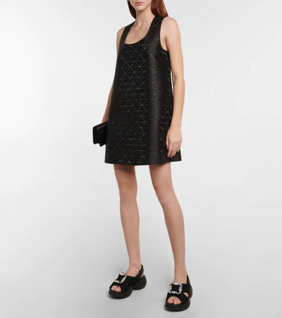Roger Vivier 40mm Viv Run Scuba Sandals In Nero