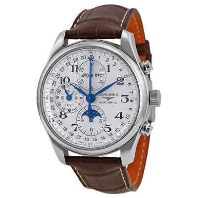 Pre-owned Longines Master Collection Moonphase Automatic Chronograph 42 Mm Men's Watch