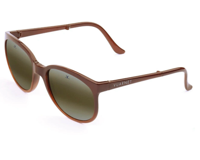 Pre-owned Vuarnet Sunglasses Vl002f00027184 Vl002f Legend 02 Folding Brown + Skilynx