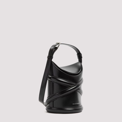 Shop Alexander Mcqueen Curve Small Bag In Black