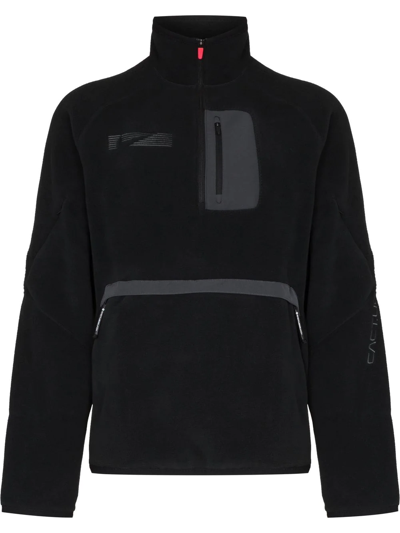 Nike X Cact.us Corp Black Quarter-zip Polartec Sweatshirt In Schwarz