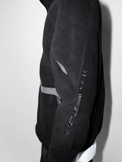 Nike X Cact.us Corp Black Quarter-zip Polartec Sweatshirt In Schwarz