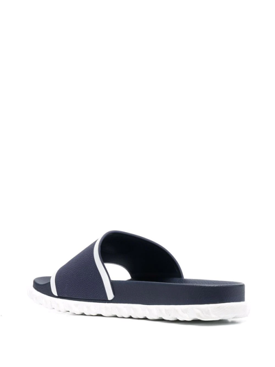 Thom Browne Cable-sole Slides In Blau